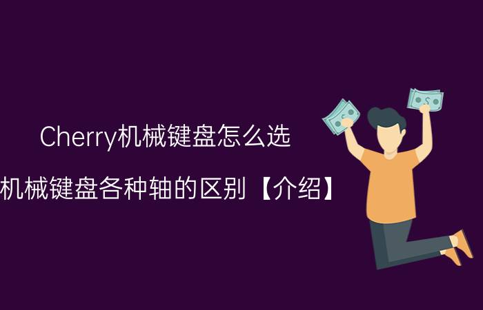 Cherry机械键盘怎么选 机械键盘各种轴的区别【介绍】